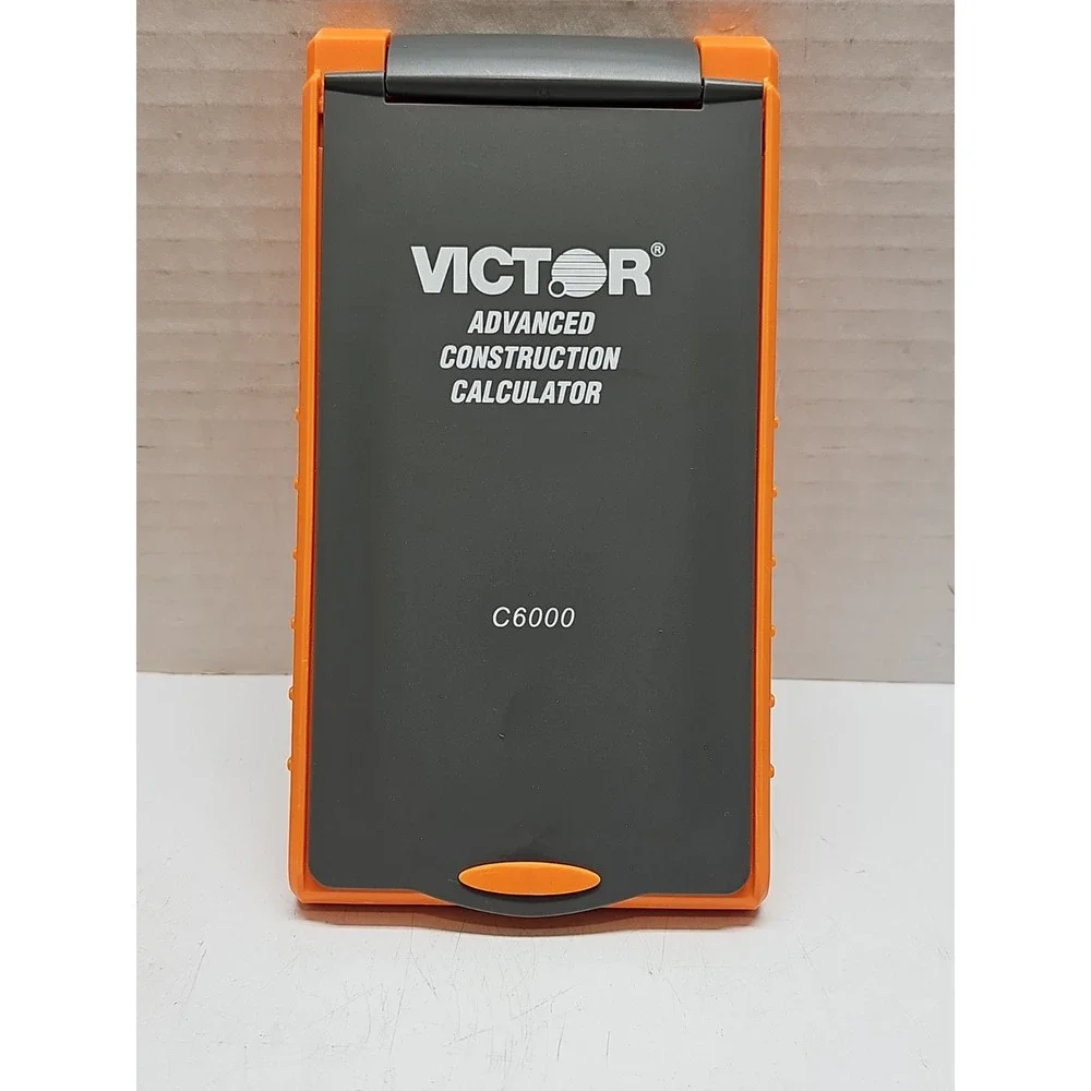 Victor C6000 Advanced Construction Calculator with Protective Case, Orange